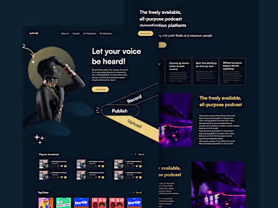 Radio and Podcast Frontend Redesign