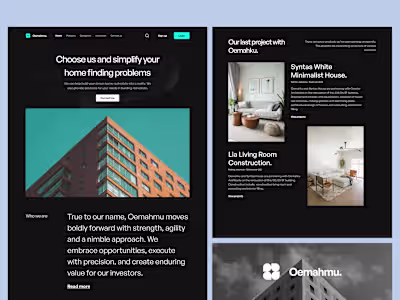 Oemahku - Real Estate Agency Website