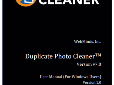 Duplicate File Cleaner(TM) User Manual for Windows Users