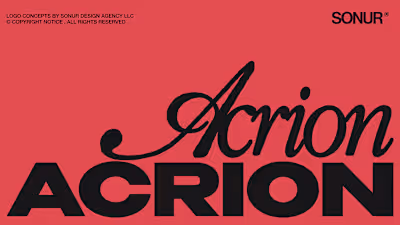 Acrion Records - Logo Design & Branding Concept