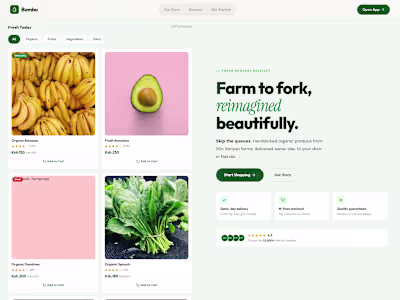Development of Bumbu E-commerce Platform for Organic Groceries