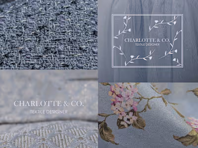 Textile Designer - Brand Identity Developed a mock logo, ima...