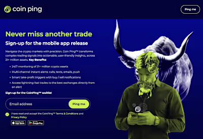 Crypto Trading Alerts Mobile App