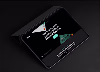 Sable website on Behance