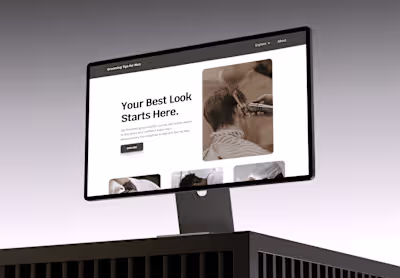 Website Redesign: Grooming Tips for Men