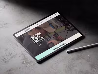 Landing Page Design - Open Gym Fitness