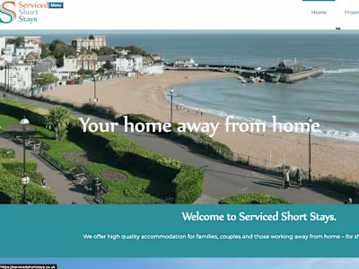Serviced Short Stays Website