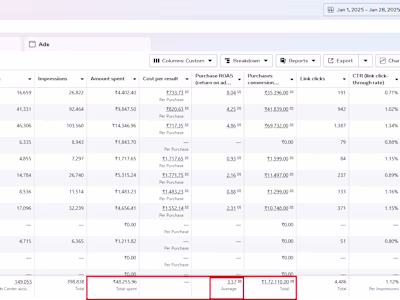 Achieved 3.5x+ ROAS for Supplement Brand in 1 Month
