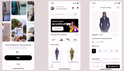 Design for a shopping App