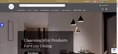 Light & Home appliance selling eCommerce website 