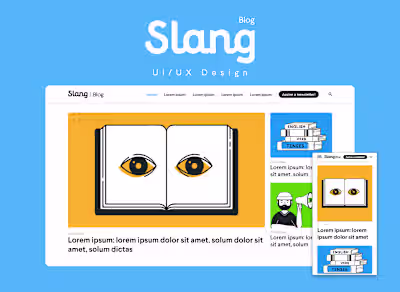 Slang Blog | UI/UX Design