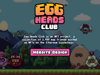 Egg Heads Club - UX/UI Design :: Behance
