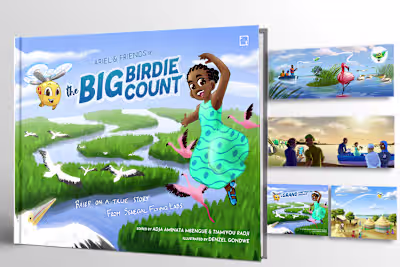 Ariel and Friends Kids book concept for Senegal