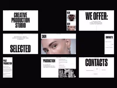 Web design for creative studio