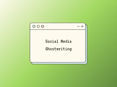Ghostwriting for Client's Social Media Account