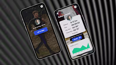 UI/UX Design for a Run Tracker app