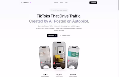 ReelBear - AI-powered TikTok content creation platform. Gene...
