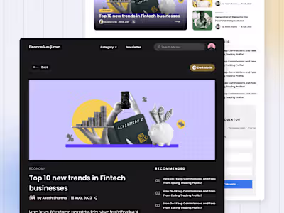 Finance Guruji - UI Design