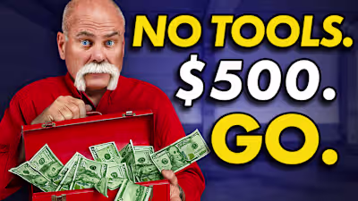 YouTube Thumbnail for Challenge Video – No Tools, $500 Budget