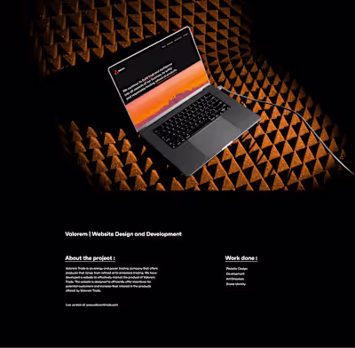 Valorem Trade Brand Identity | Website Design and Development