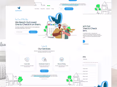 👌Landing Page Design for Family Care