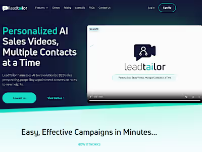 Leadtailor - Personalized AI Pitches, Multiple Videos at a Time