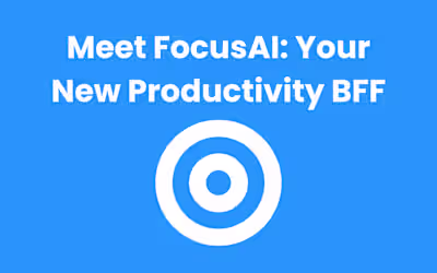Focus AI - Productivity Chrome Extension