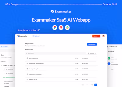 Exammaker - Exam questions generator AI SaaS | Webapp