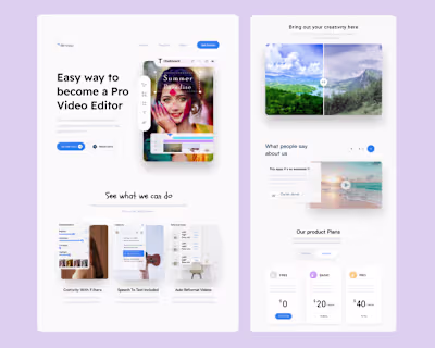 Video Editor on Behance