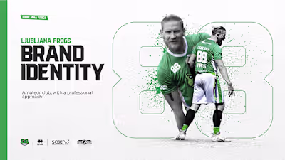 Ljubljana Frogs Flag Football Club Brand Identity