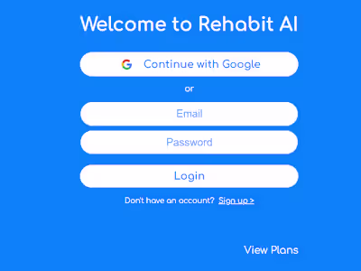 Rehabit Web Application
