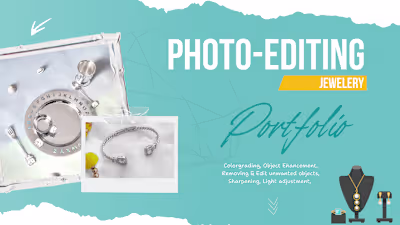 Jewelry Photo Editing Portfolio 2025