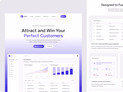 Saify — AI Email Marketing SaaS Website