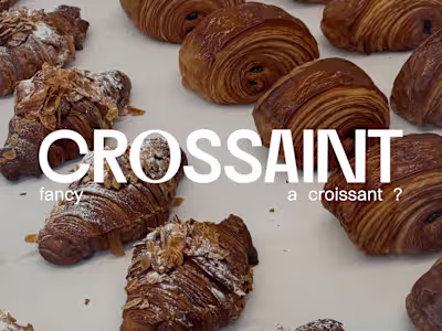 Croissaint - a croissant bar branding