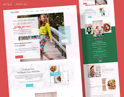 No Rules Nourishment – Kajabi Website The Brief The client w...