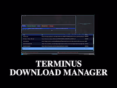 TerminusDM: Cross Platform Terminal Download Manager