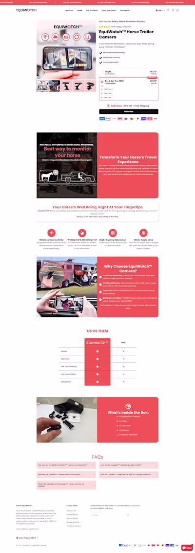 High-Converting Shopify One-Product Landing Page