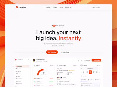 Framer SAAS website development