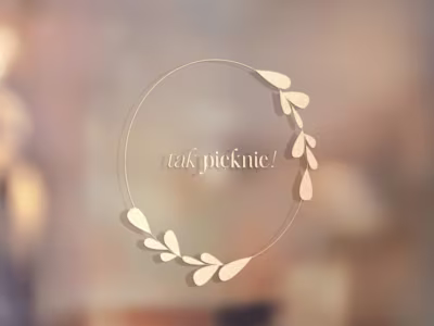 Tak Pięknie - florist studio branding