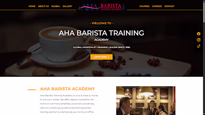 Barista Course Website