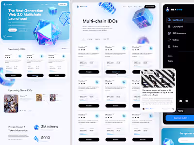 Multichain Web3 Projects Crypto Launchpad