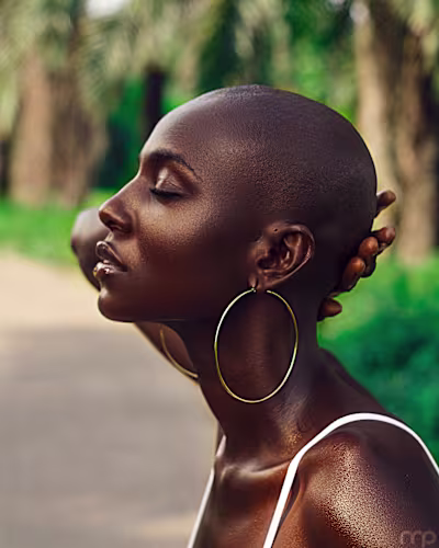 Radiant Elegance: Melanin Beauty Editoria