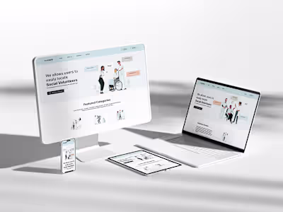 UX Case Study for WeCare Mobile App and Web Design.