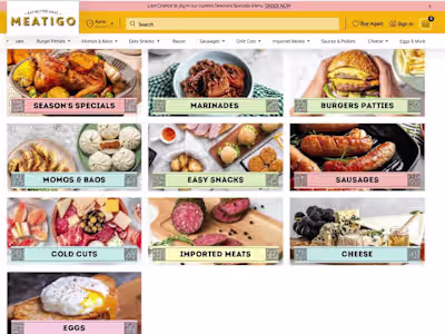 Website Content | Meatigo