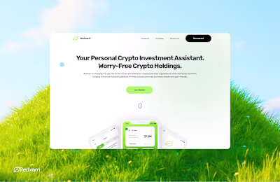 Redxam Crypto: B2C Saas Website Figma Design