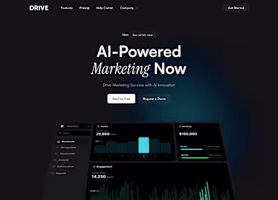 Drive - Ai & SaaS Framer Website