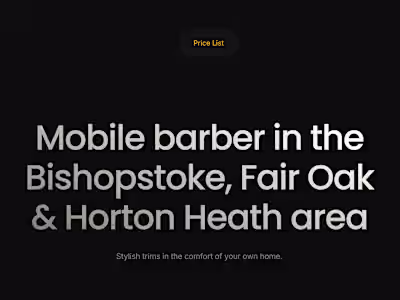 Mobile Cuts - Mobile Barber