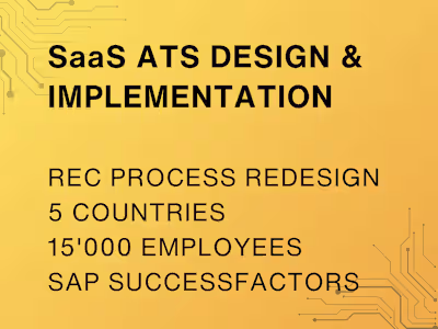Redesigned and rolled out group ATS