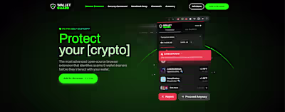 Webflow Landing Page for Wallet Guard