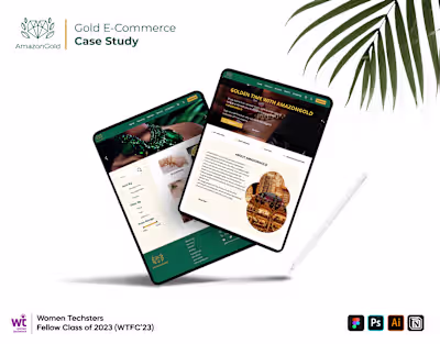 Gold E-commerce Website UX/UI Design Case Study
